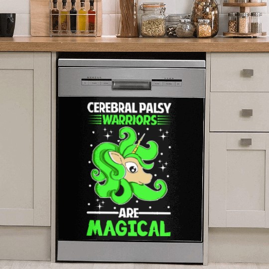 Cerebral Palsy Warriors Are Magical Unicorn Lover Dish Washer Covers