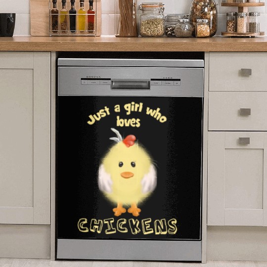 Just A Girl Who Loves Chickens Dish Washer Covers