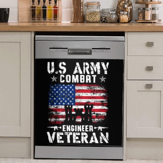 US Army Combat Engineer Veteran Dish Washer Covers