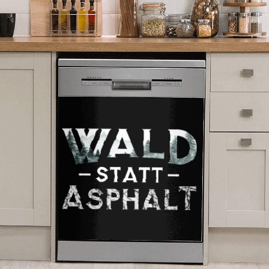 Forest Instead Of Asphalt Nature Dish Washer Covers