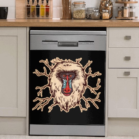 Baboon Monkey Face Dish Washer Covers