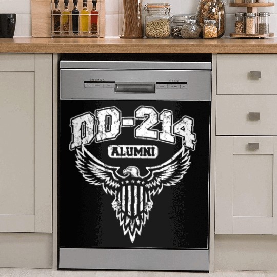Dd 214 Alumni Military Veteran With Usa Eagle Dish Washer Covers