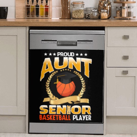 Proud Aunt Senior Class Of 2022 Basketball Player Dish Washer Covers