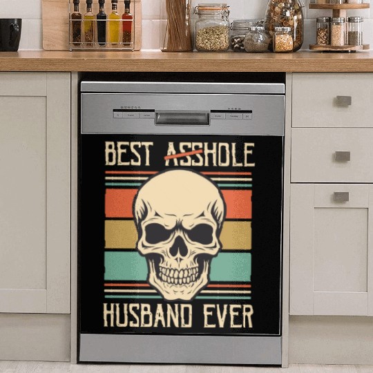 Vintage Best Asshole Husband, Husband png, bride Dish Washer Covers