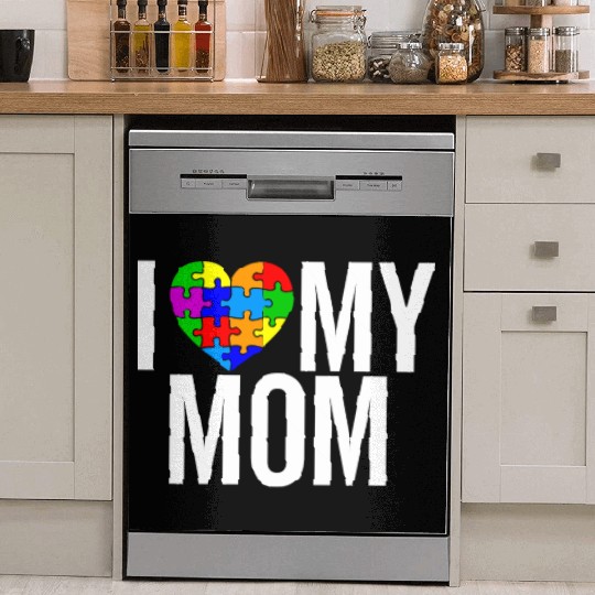 I Love My Mom Dish Washer Covers