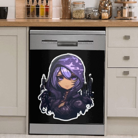 Cartoon Assassin Camouflage Dish Washer Covers