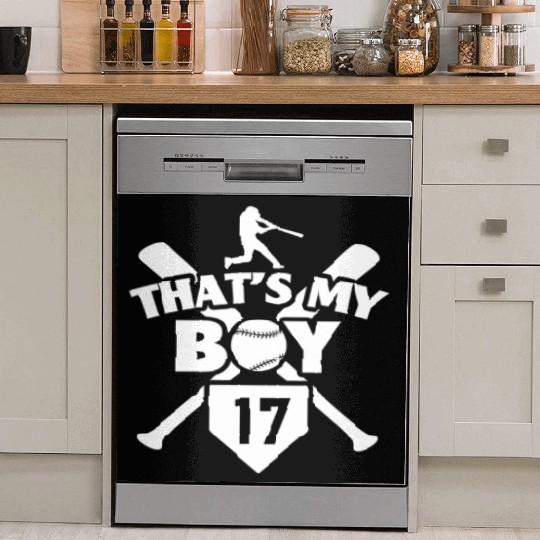 Baseball Mom Dad T'S My 17 Baseball Number 17 Dish Washer Covers