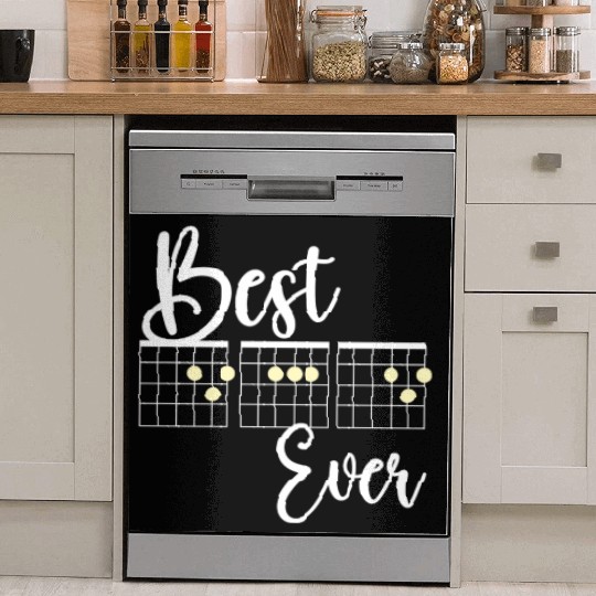 Best Dad Ever Guitar Dad Dish Washer Covers