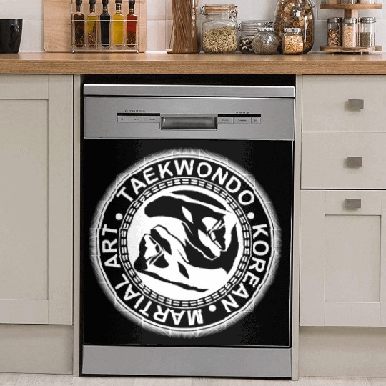 TAEKWONDO FIST YING YANG Dish Washer Covers