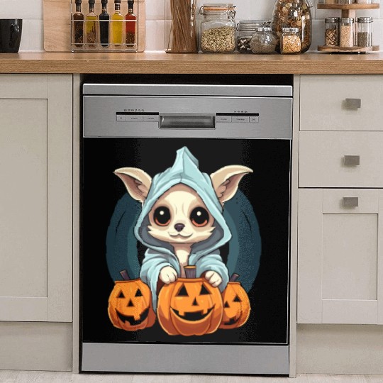 Chihuahua Halloween Puppy Trick Or Treat Dog Lover Dish Washer Covers