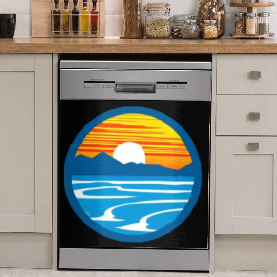 Sunset Graphic Dish Washer Covers design