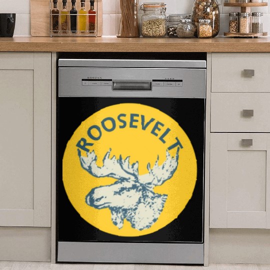 Teddy Roosevelt Bull Moose Py Dish Washer Covers