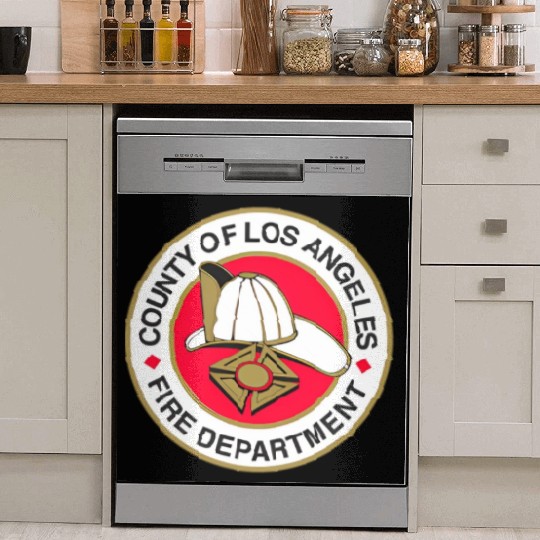 County Of Los Angeles Fire Department Seal Dish Washer Covers