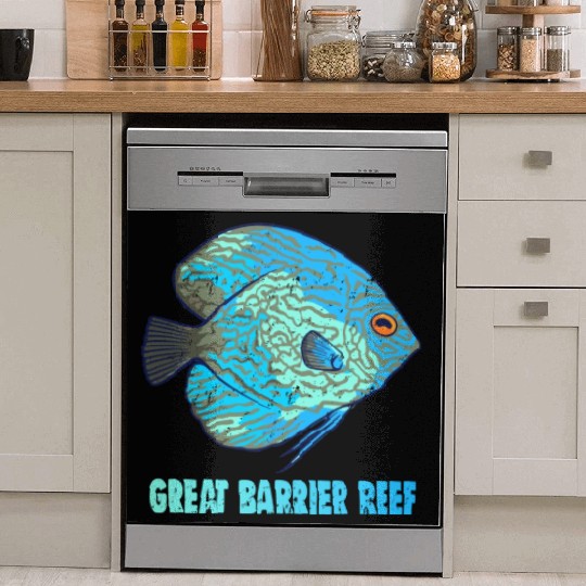 Great Barrier Reef Retro Style Dish Washer Covers