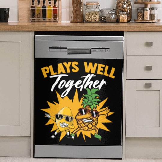 Pineapple And Lemon Plays Well Together A Sweet Dish Washer Covers