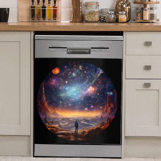 Galactic Splendor: Embrace the Marvels of Cosmos Dish Washer Covers