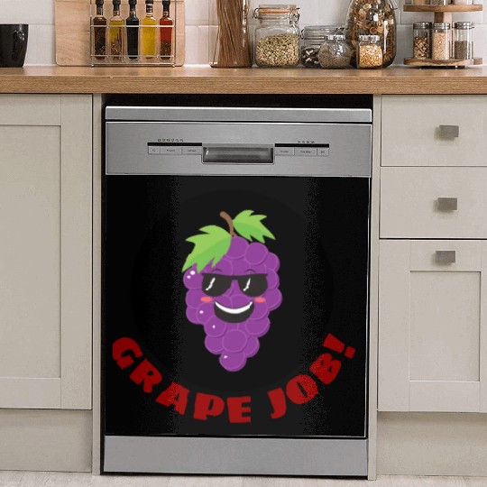 Grape Job Grape Pun Dish Washer Covers