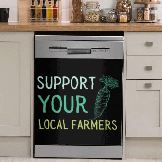 Support Local Farmers Carrot Dish Washer Covers