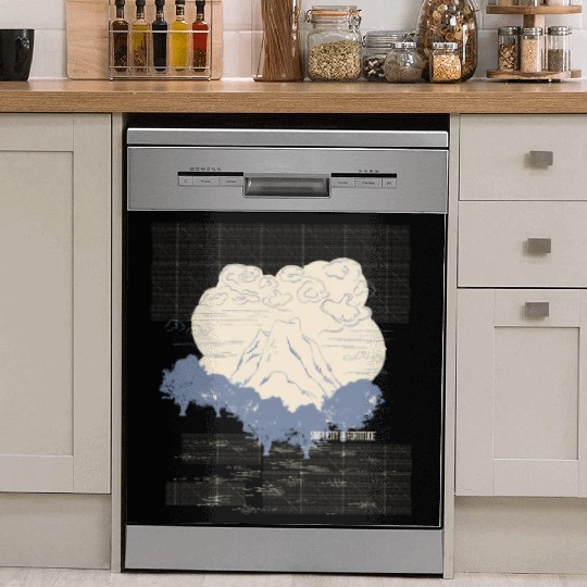 Ying And Yang Peace Of Mind Yoga Sayings Dish Washer Covers