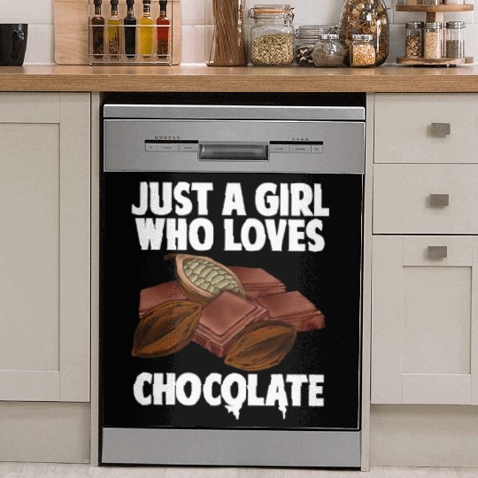 Chocolate Lover Art For Women Girls Love Chocolate Dish Washer Covers