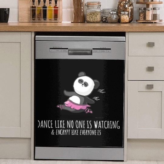 Dance And Encrypt Cybersecurity Dish Washer Covers