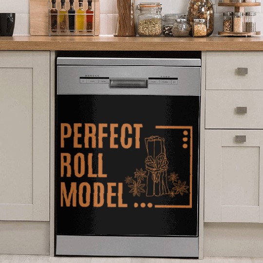 Perfect Roll Model Cinnamon Roll Mom Dad Role Mode Dish Washer Covers