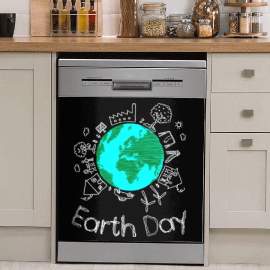 Save The Earth Cute Funny Dish Washer Covers