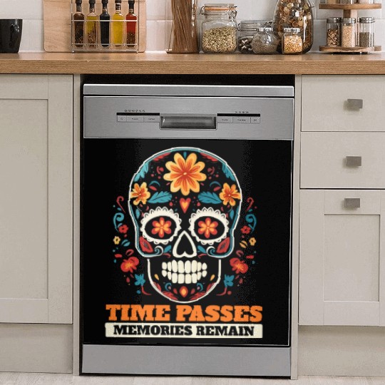 Dia De Los Muertos Sugar Skull Mexican Holiday Dish Washer Covers