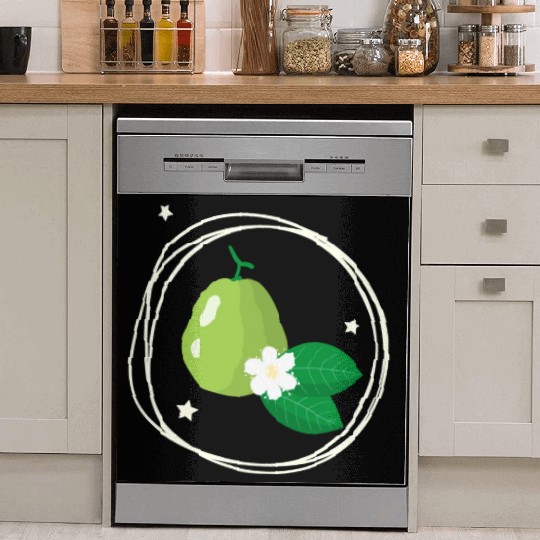 Guava With Flower And Leaves Dish Washer Covers