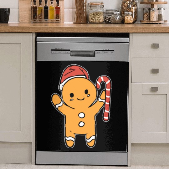Gingerbread Cookie Baker Gift Dish Washer Covers
