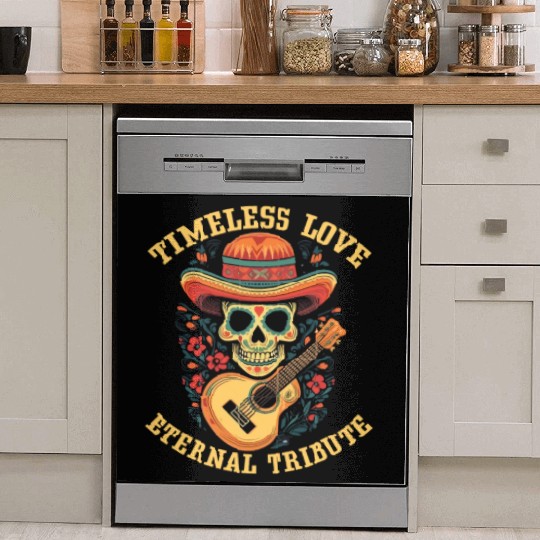 Dia De Los Muertos Sugar Skull Mexican Holiday Dish Washer Covers