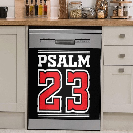 Psalm 23 Bible Text Love Jesus Christian Christmas Dish Washer Covers