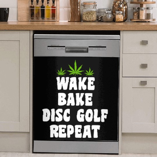 Disc Golf Cannabis Marijuana Weed Smoker Dish Washer Covers