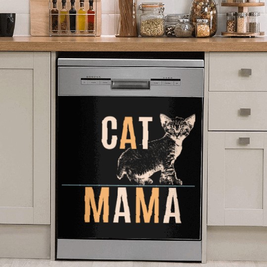 Cat Mom Cute Love Dish Washer Covers