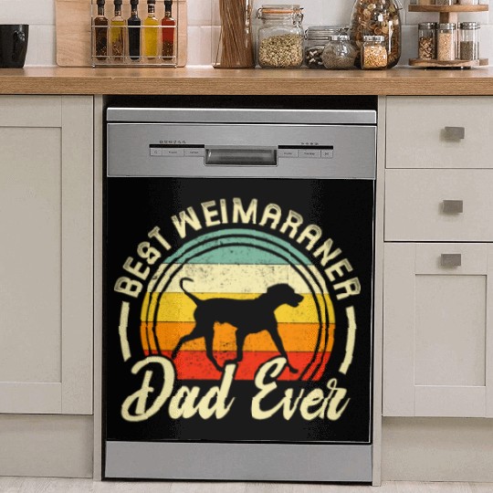 Best Weimaraner Dad Ever Retro Dish Washer Covers