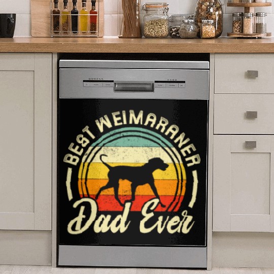 Best Weimaraner Dad Ever Retro Dish Washer Covers