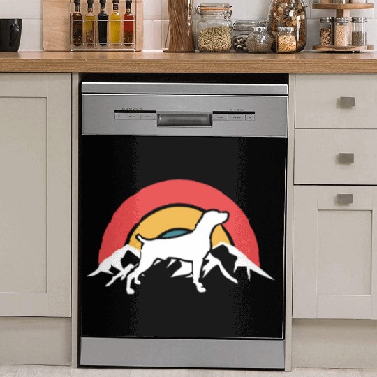 Weimaraner Silhouette Dish Washer Covers