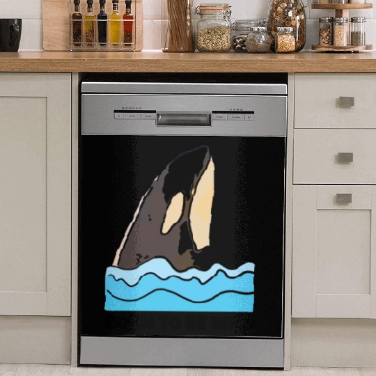 Born to Be Wild: Playful Orca Design Dish Washer Covers