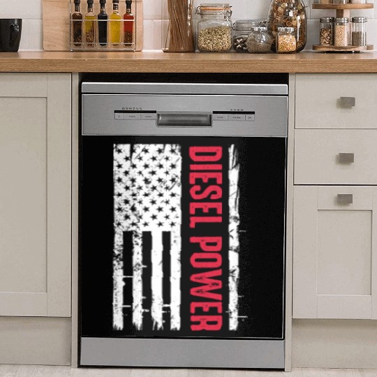 Diesel Power American Flag Dish Washer Covers
