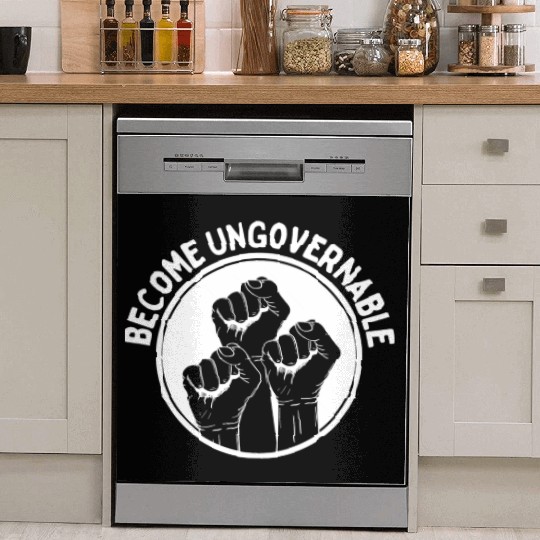 Become Ungovernable Punk Anarchy Lovers Gift Dish Washer Covers