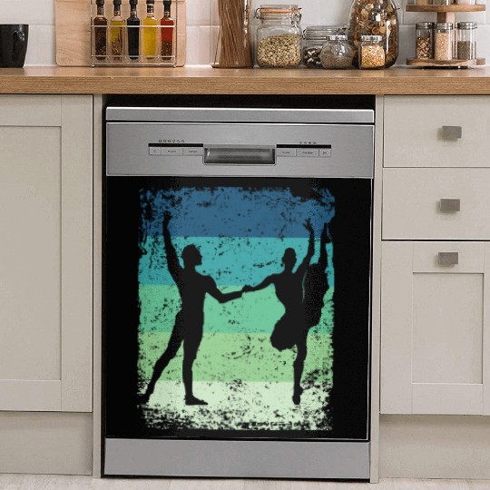 Ballet Dance Couple Vintage Ballerina Dish Washer Covers