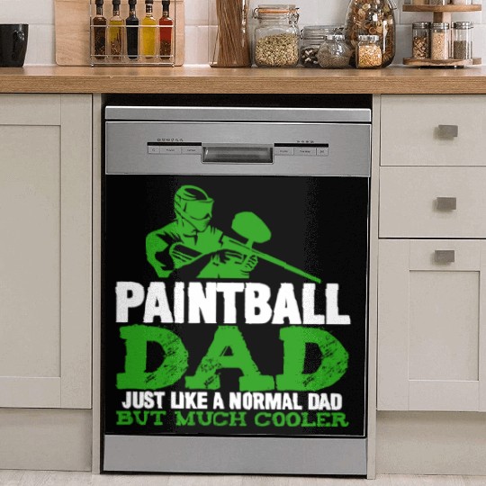 Paintball Dad Joke Daddy Airsoft Gear Camo Vest Dish Washer Covers