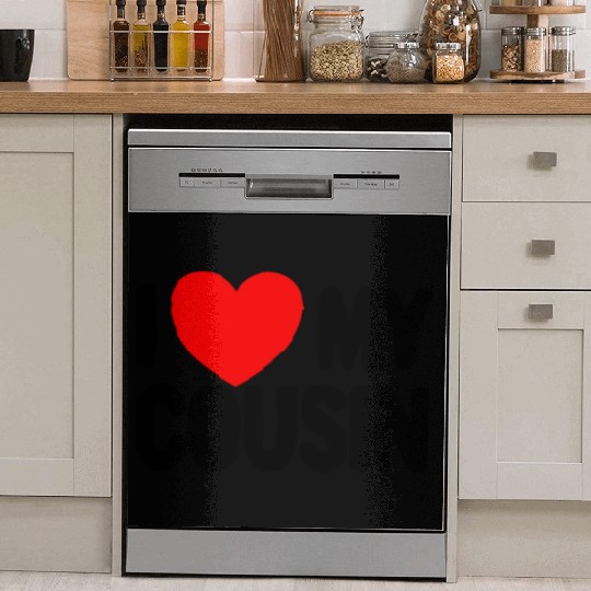 I Love My Cousin Red Heart Redneck Love My Cousin Dish Washer Covers