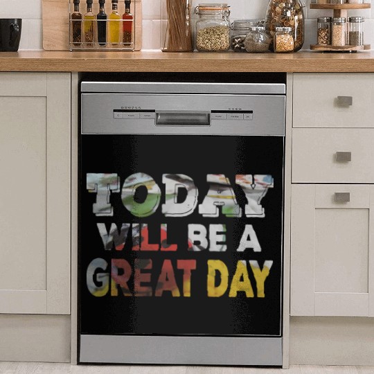 Today Will Be A Great Day Ladybug Inspirational Dish Washer Covers
