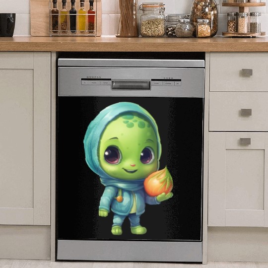 Sweet Alien Onion: Veggie Enchantment Dish Washer Covers