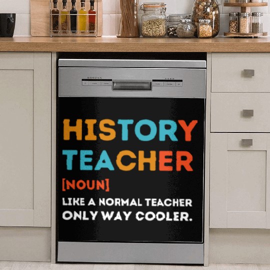 History Teacher Like a Normal Teacher Only Way Coo Dish Washer Covers