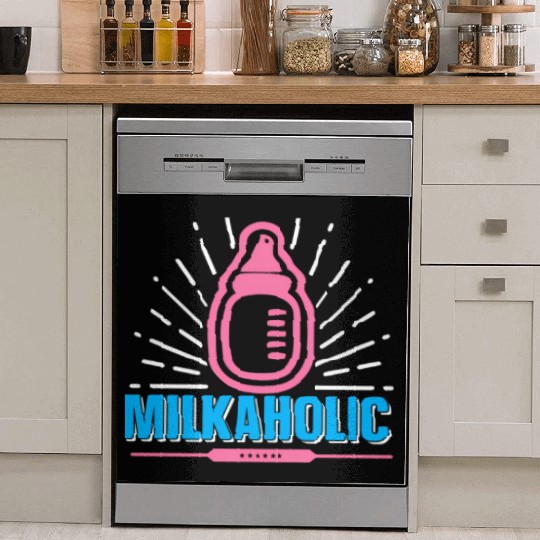 Baby Newborn Milkaholic Nursery Bottle Infant New Dish Washer Covers