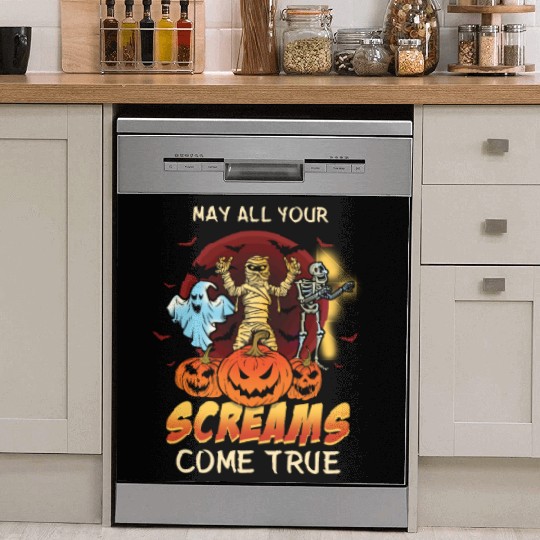 Scary Horror Monsters Lazy Creepy Halloween Dish Washer Covers