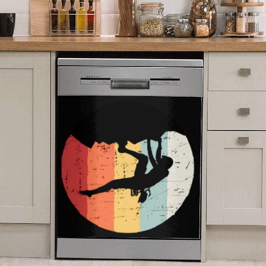 Climber Climbing Bouldering Free Climbing Dish Washer Covers