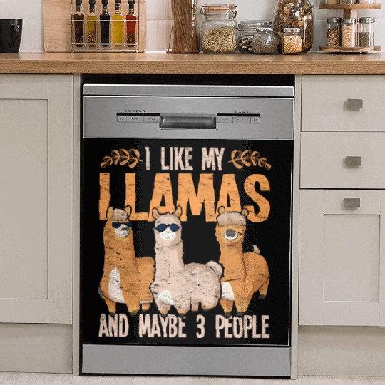 I like my llamas and maybe 3 people alpaca Dish Washer Covers